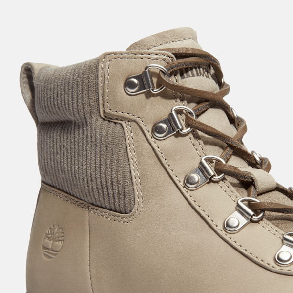 Timberland Stone Street Platform Hiker Boot Medium Grey Nubuck Women'S
