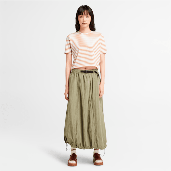 Timberland Striped Short-Sleeve Baby T-Shirt Vintage White/Light Wheat Women'S