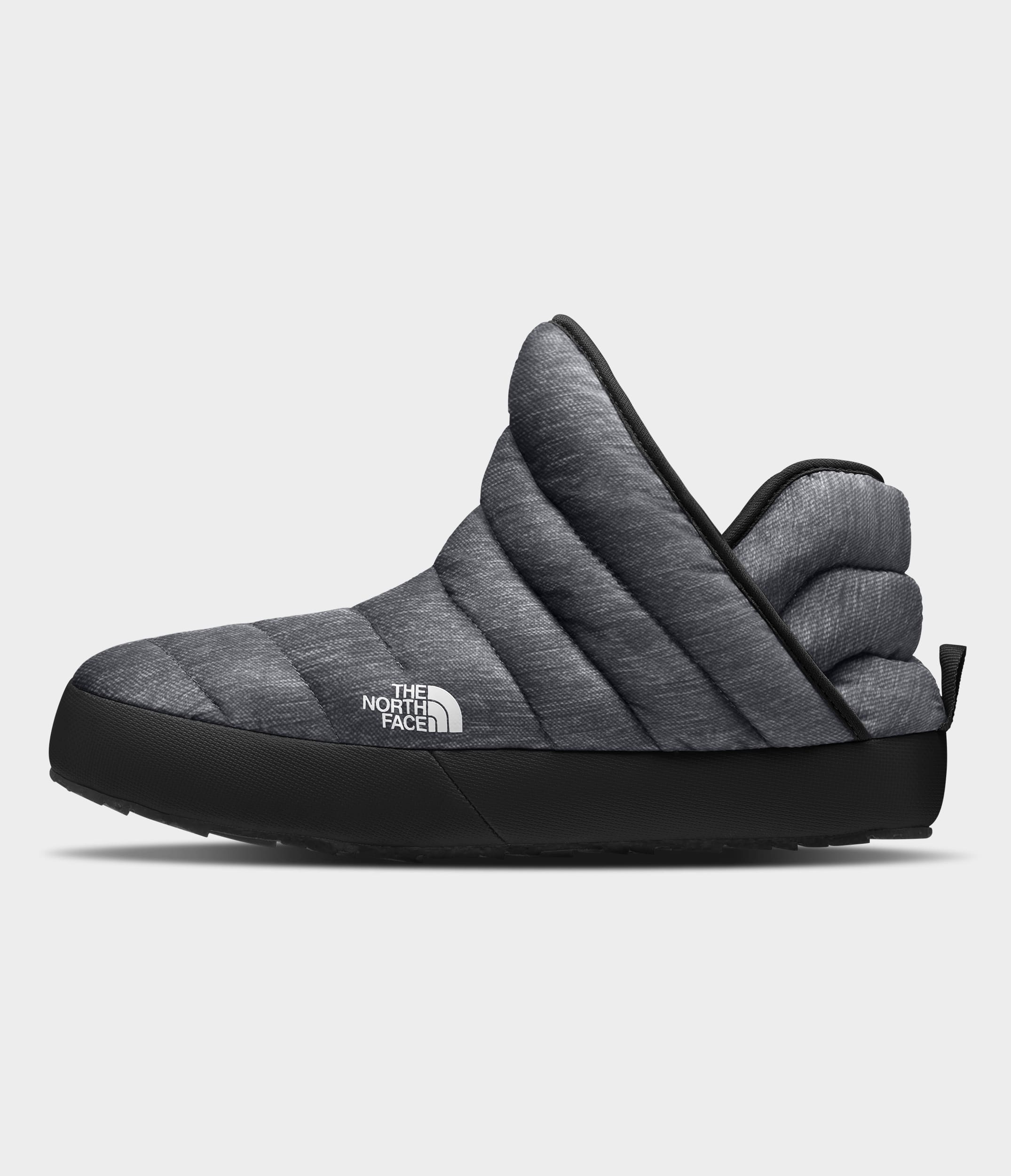 The North Face Womens Thermoball Traction Booties Phantom Grey Heather Print Phantom Grey Heather Print