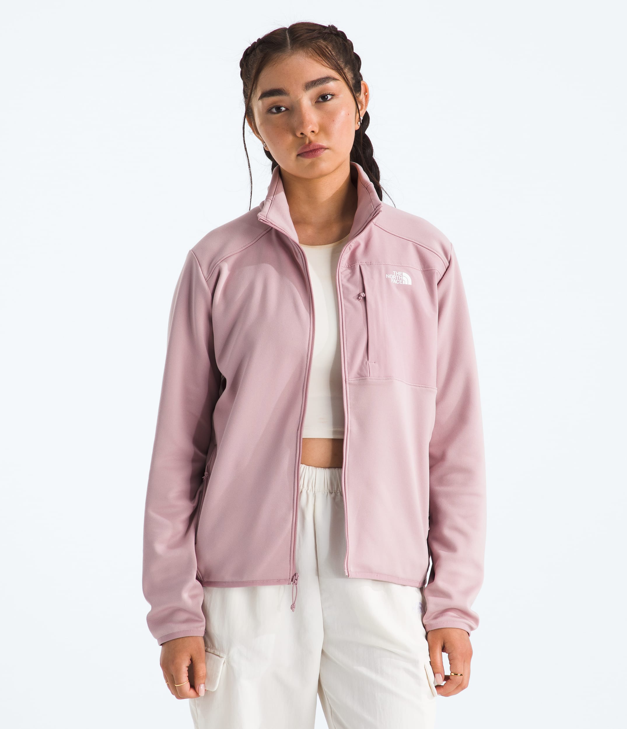 The North Face Women’s TNF™ Performance Fleece Full-Zip Jacket Metal Pink