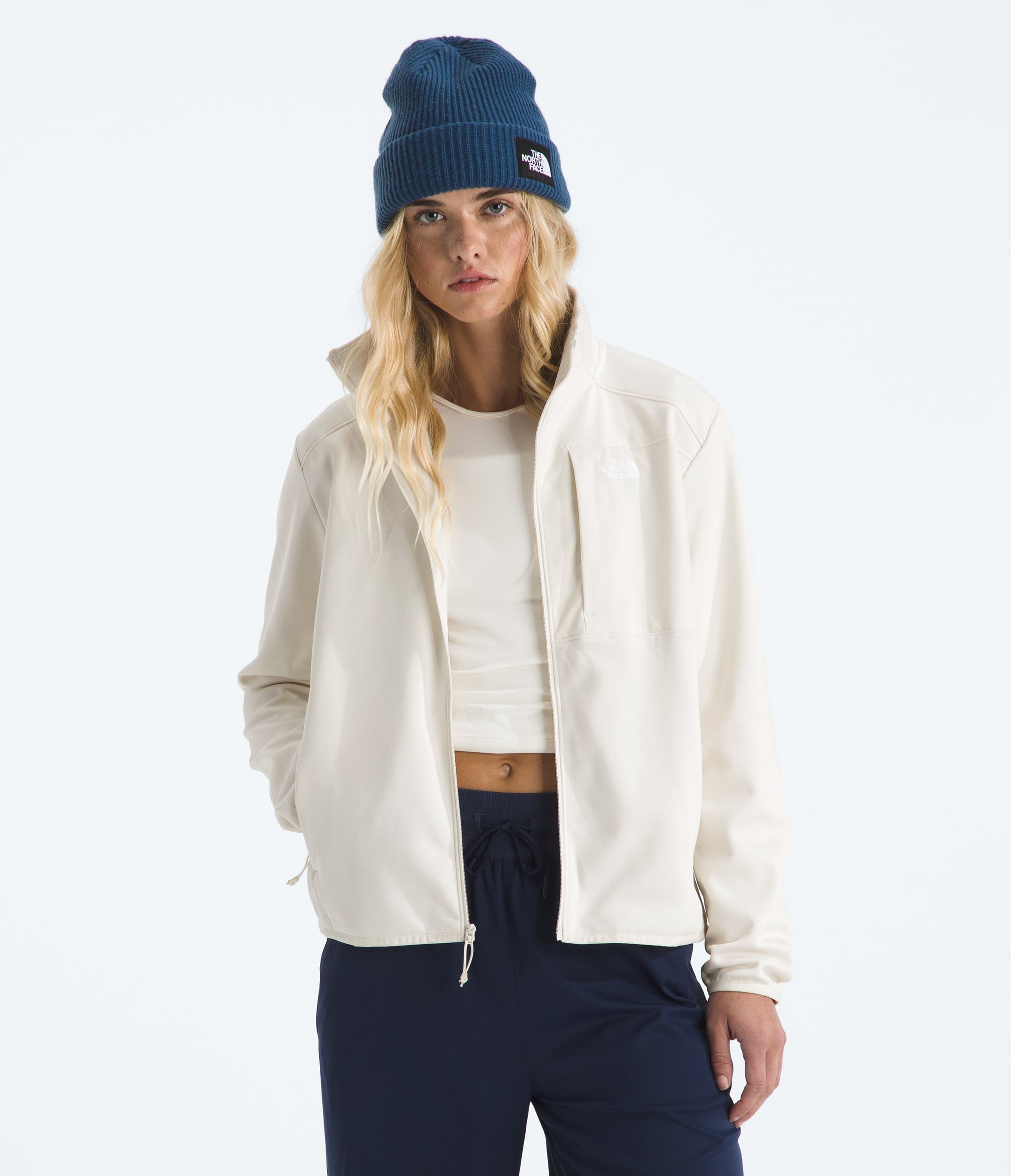 The North Face Women’s TNF™ Performance Fleece Full-Zip Jacket White Dune