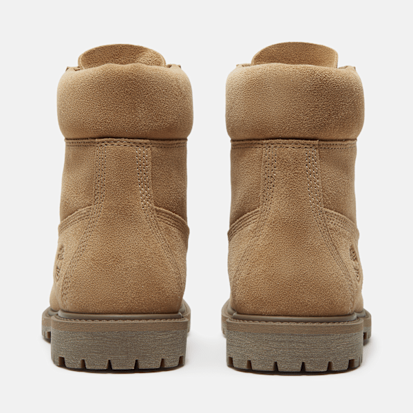 Timberland 6-Inch Waterproof Boot Beige Suede Women'S