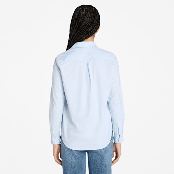 Timberland Oxford Long-Sleeve Shirt Sky Blue Women'S