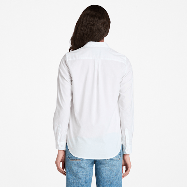 Timberland Oxford Long-Sleeve Shirt White Women'S