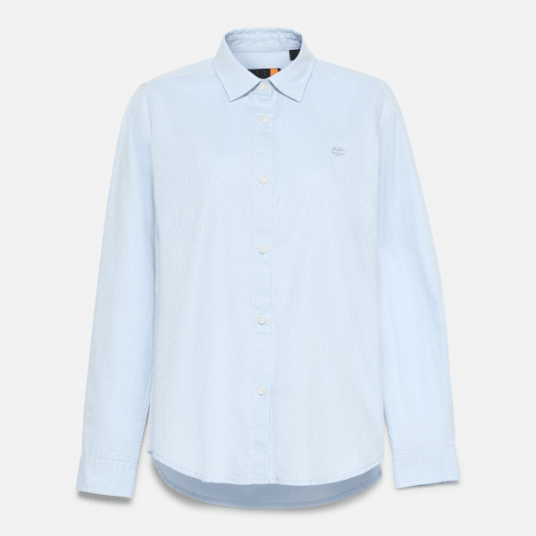 Timberland Oxford Long-Sleeve Shirt Sky Blue Women'S