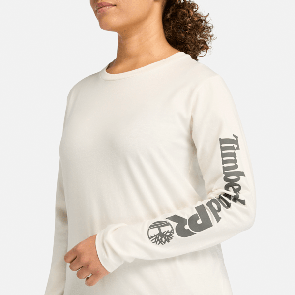 Timberland Pro Core Long-Sleeve T-Shirt Vintage White Women'S
