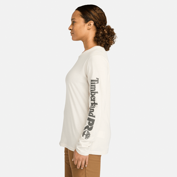 Timberland Pro Core Long-Sleeve T-Shirt Vintage White Women'S