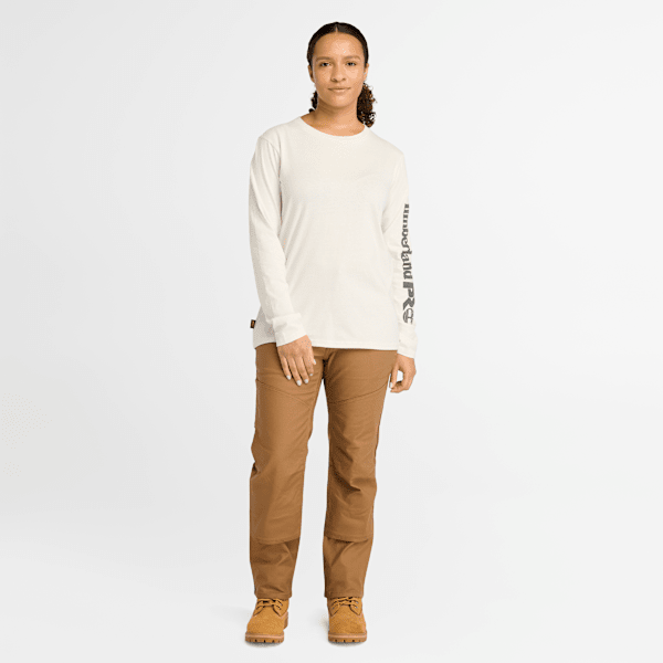 Timberland Pro Core Long-Sleeve T-Shirt Vintage White Women'S