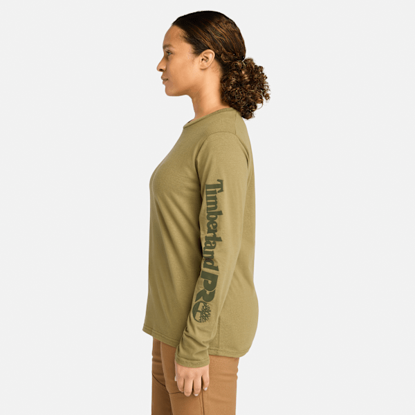 Timberland Pro Core Long-Sleeve T-Shirt Burnt Olive Women'S