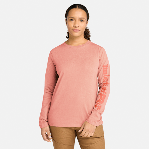 Timberland Pro Core Long-Sleeve T-Shirt Terra Cotta Women'S