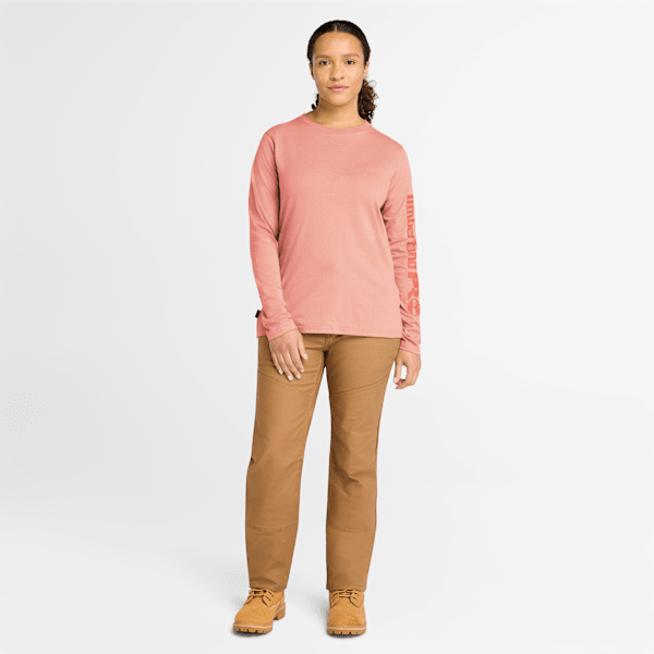 Timberland Pro Core Long-Sleeve T-Shirt Terra Cotta Women'S