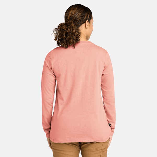 Timberland Pro Core Long-Sleeve T-Shirt Terra Cotta Women'S