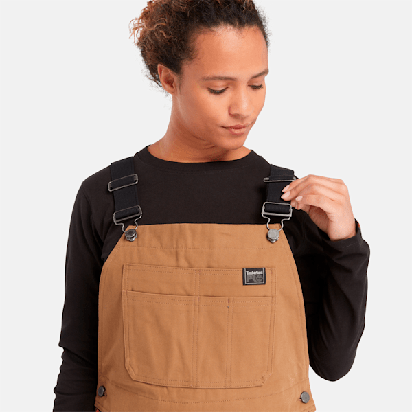 Timberland Pro Gritman Insulated Bib Overall Dark Wheat Women'S