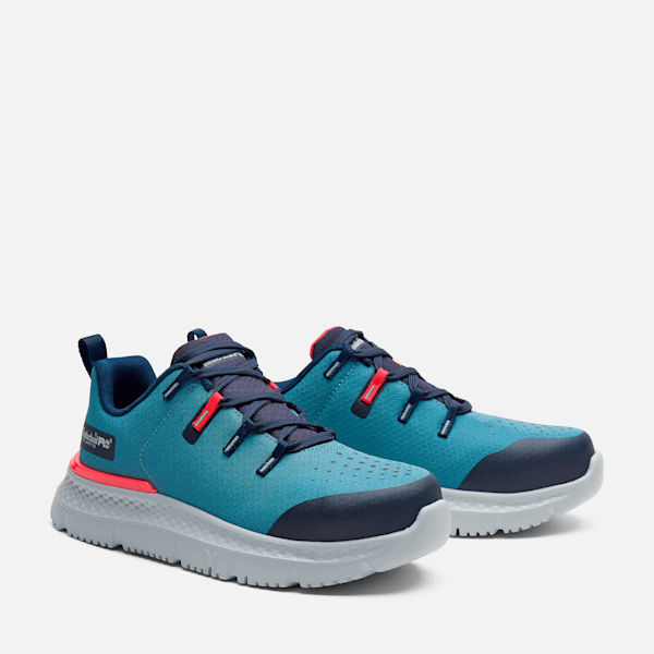 Timberland Pro Intercept Athletic Steel-Toe Work Sneaker Grey/Pink Women'S
