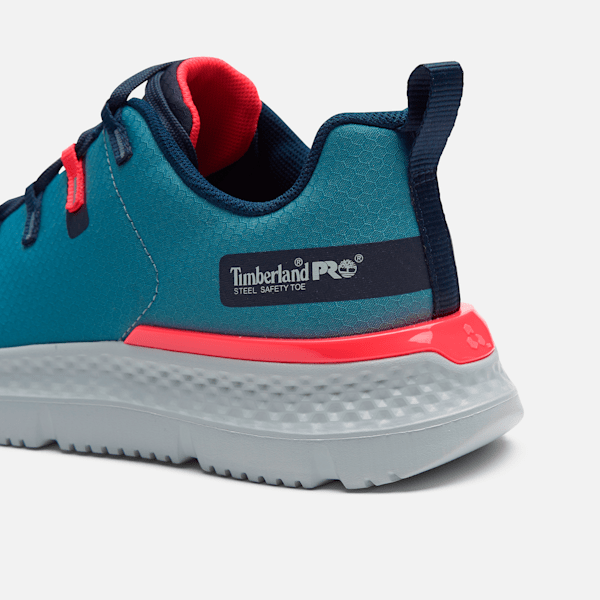 Timberland Pro Intercept Athletic Steel-Toe Work Sneaker Grey/Pink Women'S