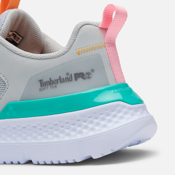 Timberland Pro Setra Athletic Work Sneaker Grey/Orange Women'S