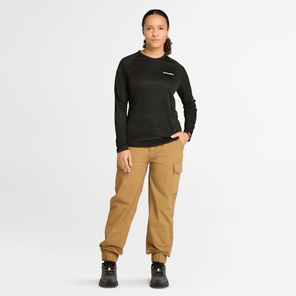 Timberland Pro Wicking Good Sport Long-Sleeve T-Shirt Black Women'S