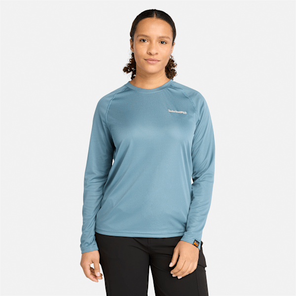 Timberland Pro Wicking Good Sport Long-Sleeve T-Shirt Bluestone Women'S