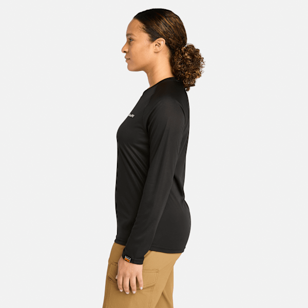 Timberland Pro Wicking Good Sport Long-Sleeve T-Shirt Black Women'S