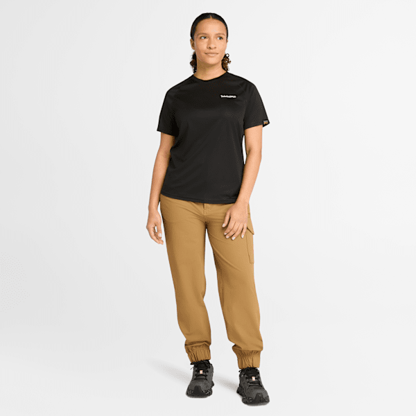 Timberland Pro Wicking Good Sport Short-Sleeve T-Shirt Black Women'S