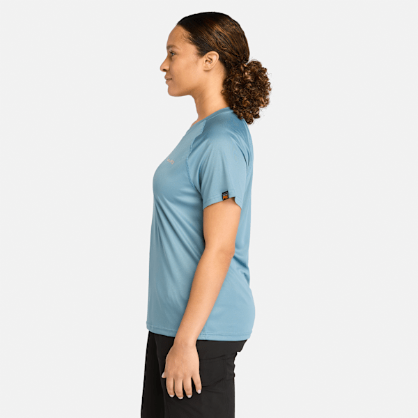 Timberland Pro Wicking Good Sport Short-Sleeve T-Shirt Bluestone Women'S