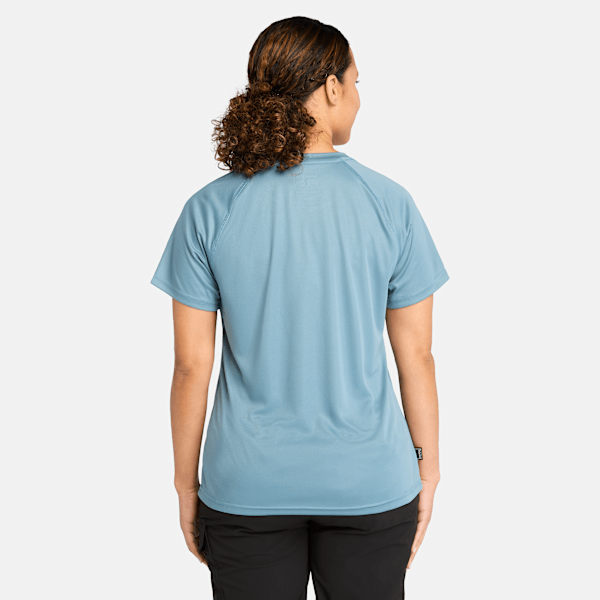 Timberland Pro Wicking Good Sport Short-Sleeve T-Shirt Bluestone Women'S