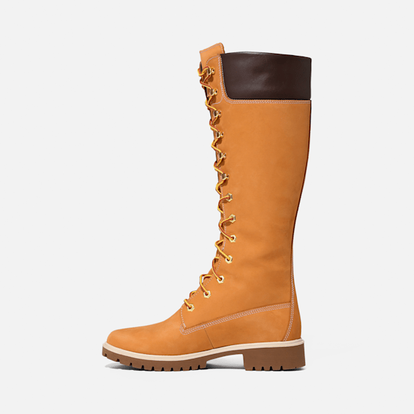 Timberland Premium 14-Inch Waterproof Boot Wheat Nubuck Women'S