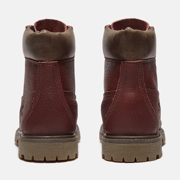 Timberland Premium 6-Inch Waterproof Boot Burgundy Full-Grain/Dark Brown Women'S
