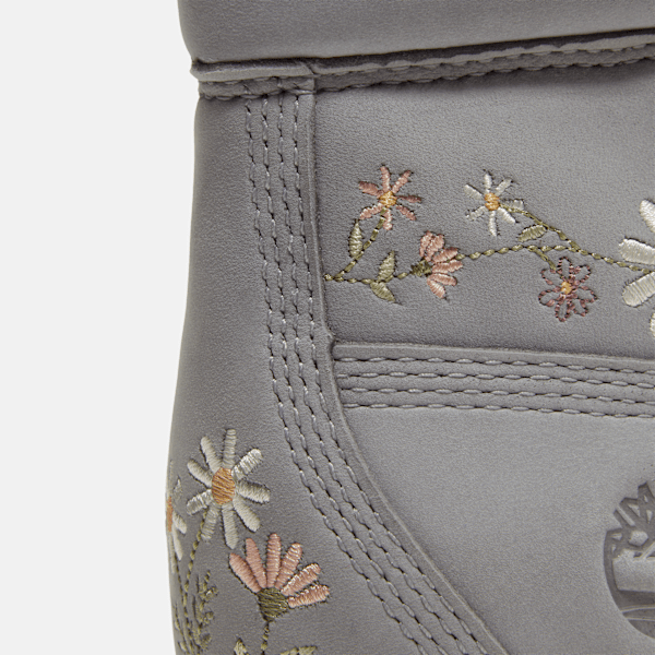 Timberland Premium 6-Inch Waterproof Boot Light Grey Nubuck Women'S