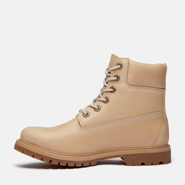 Timberland Premium 6-Inch Waterproof Boot Medium Beige Full-Grain Women'S