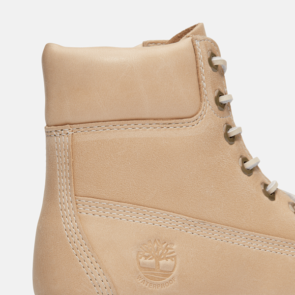 Timberland Premium 6-Inch Waterproof Boot Medium Beige Full-Grain Women'S