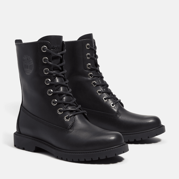 Timberland Premium 8-Inch Waterproof Boot Black Full-Grain Women'S