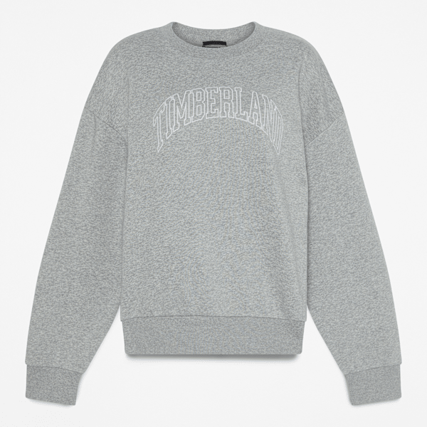 Timberland Seasonal Logo Crewneck Sweatshirt Medium Grey Heather Women'S