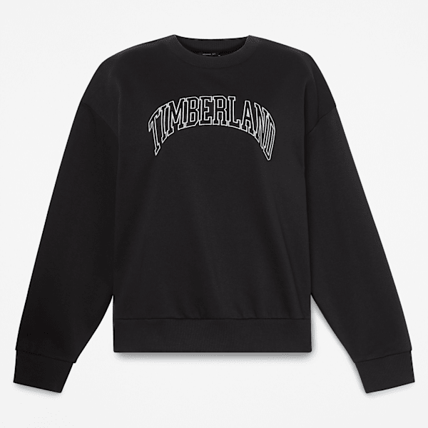 Timberland Seasonal Logo Crewneck Sweatshirt Black Women'S
