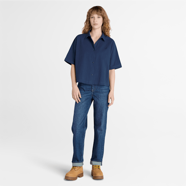 Timberland Straight-Fit Denim Pant Slate Blue Women'S