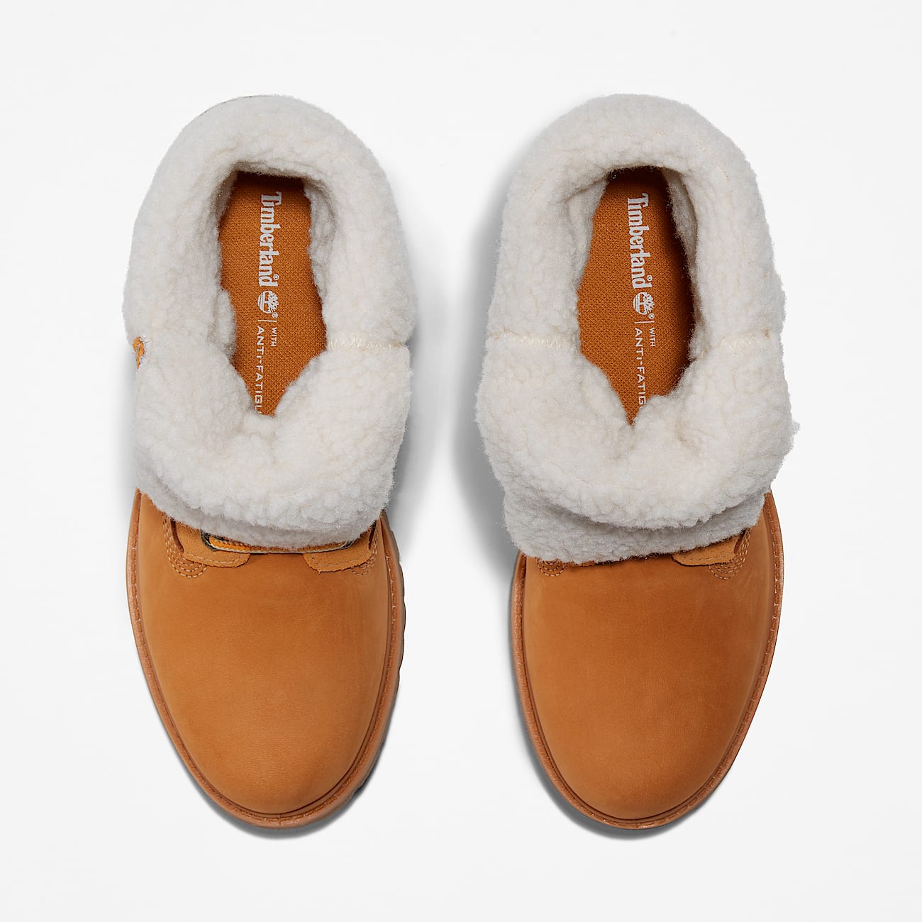 Timberland Women'S Timberland Warm-Lined Waterproof Roll-Top Boot Wheat Nubuck