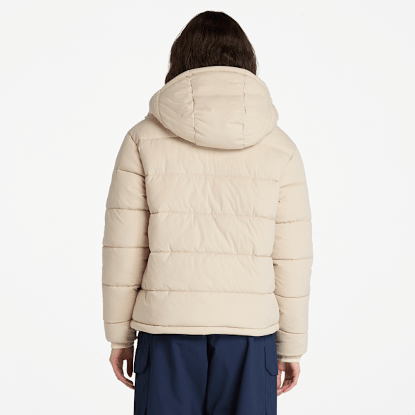 Timberland Water-Repellent Puffer Jacket Beige Women'S