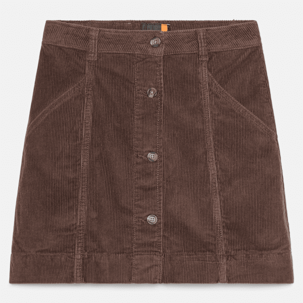 Timberland Washed Corduroy Skirt Chocolate Brown Women'S