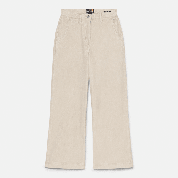 Timberland Washed Corduroy Wide-Leg Pant Beige Women'S