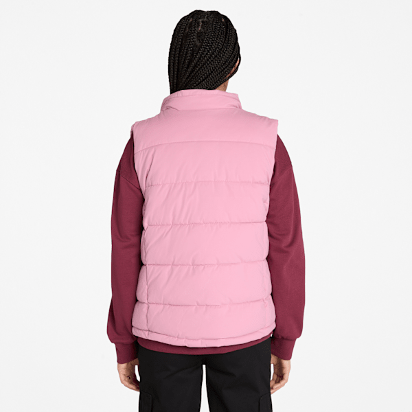Timberland Water-Repellent Puffer Vest Dusty Rose Women'S