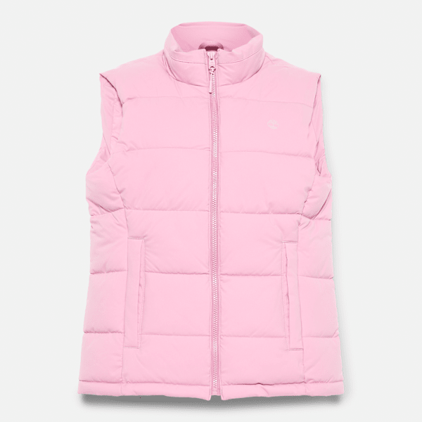 Timberland Water-Repellent Puffer Vest Dusty Rose Women'S