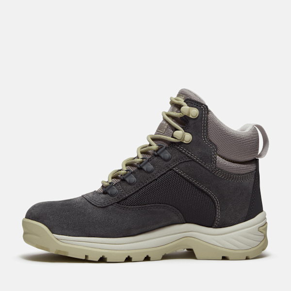 Timberland White Ledge Mid Waterproof Hiking Boot Dark Grey Suede Women'S
