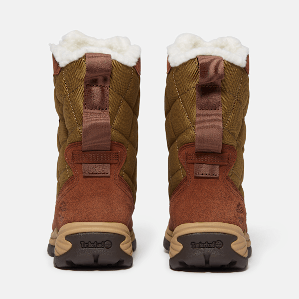Timberland White Ledge Tall Waterproof Snow Boot Medium Brown Suede Women'S