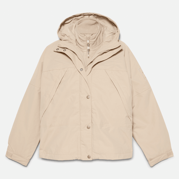 Timberland Winnick Waterproof 3-In-1 Jacket Beige Women'S