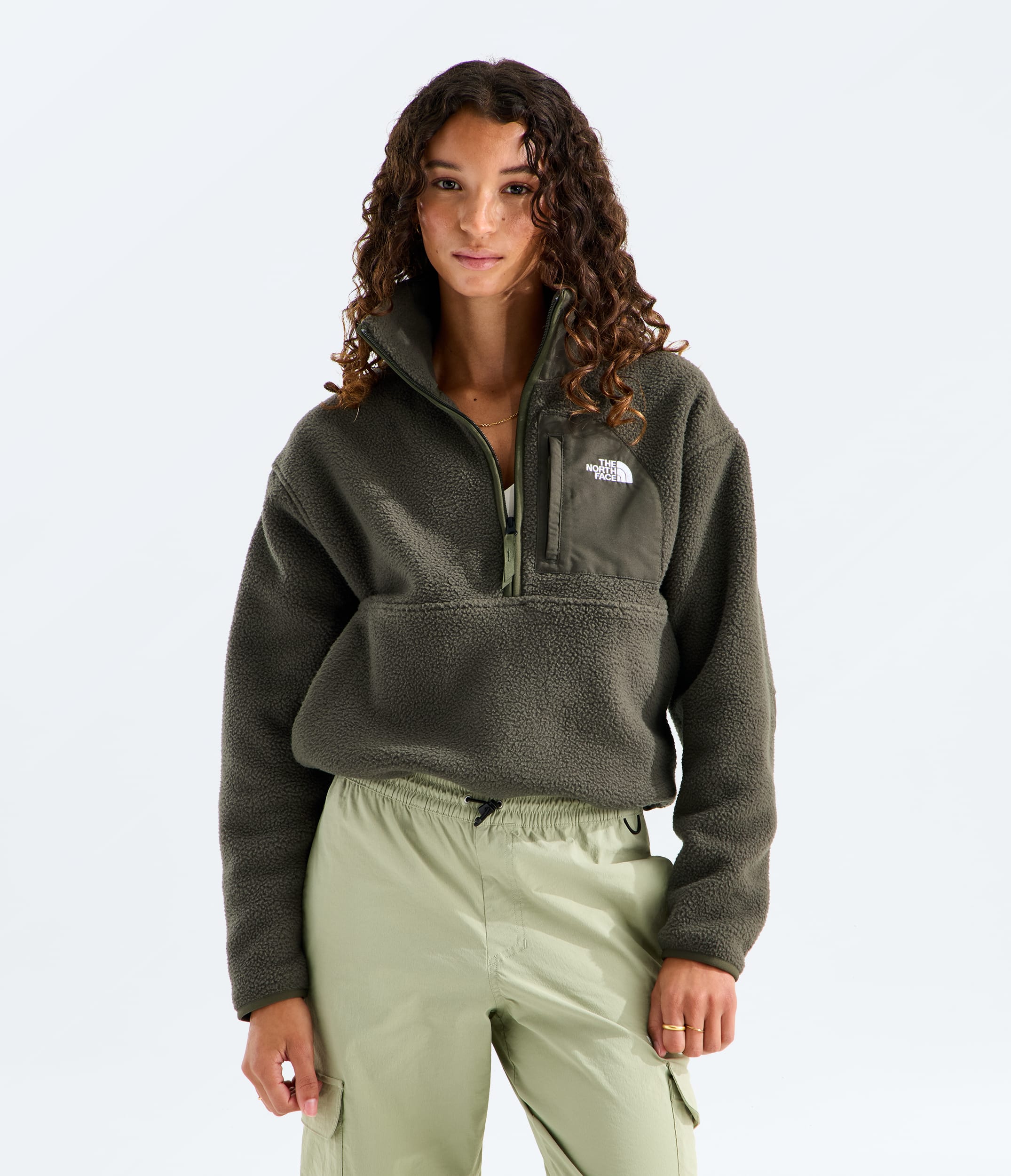 The North Face Women’s Yumiori Off Peak ½-Zip Jacket New Taupe Green