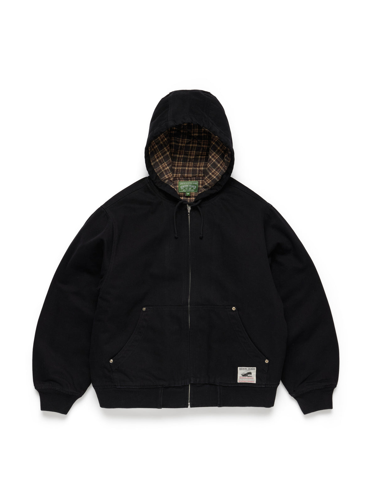 Denim Tears Brick Mason Workwear Zip Jacket Black