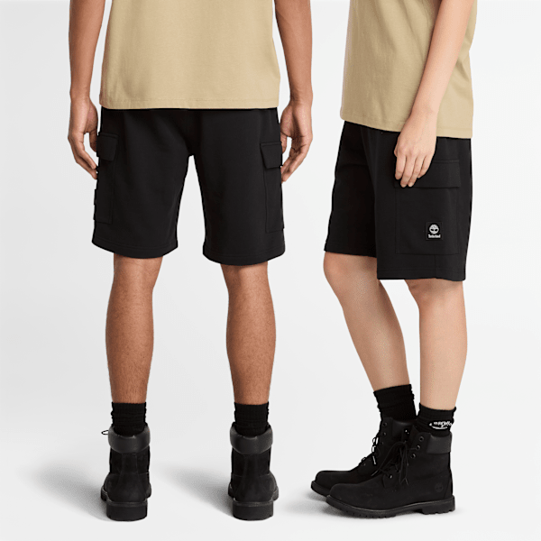 Timberland Woven Badge Cargo Sweatshort Black