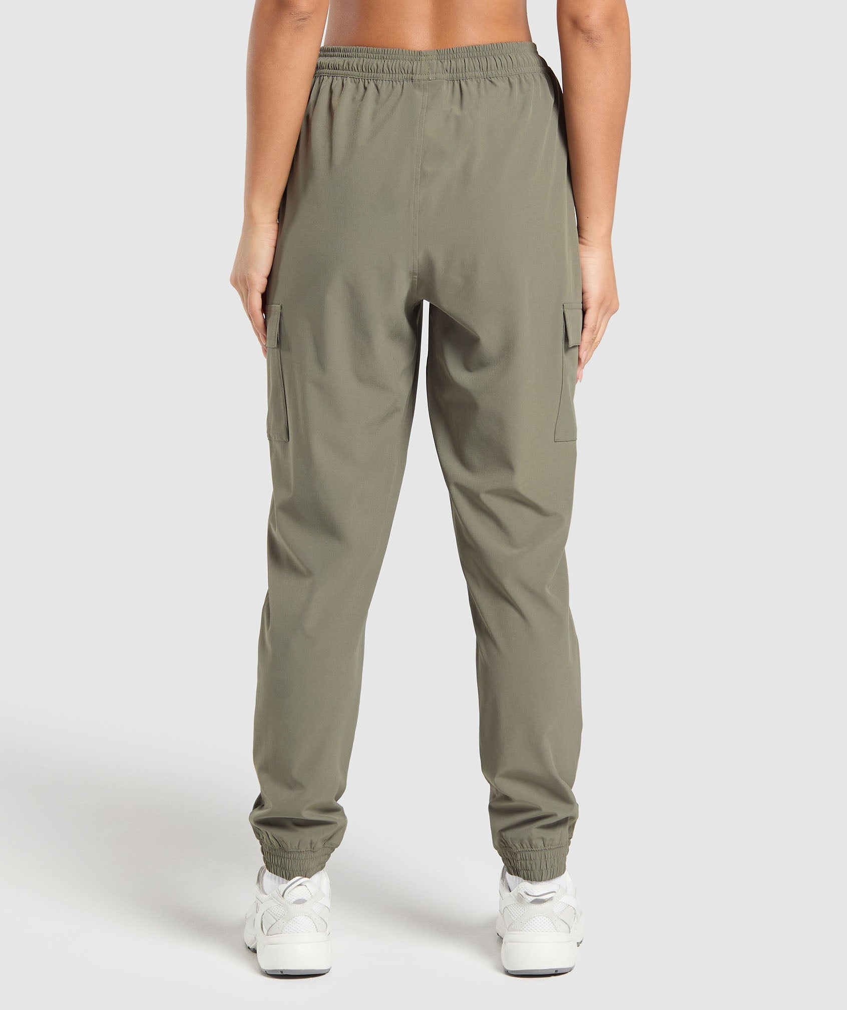 Women's Gymshark Woven Cargo Pant Base Green