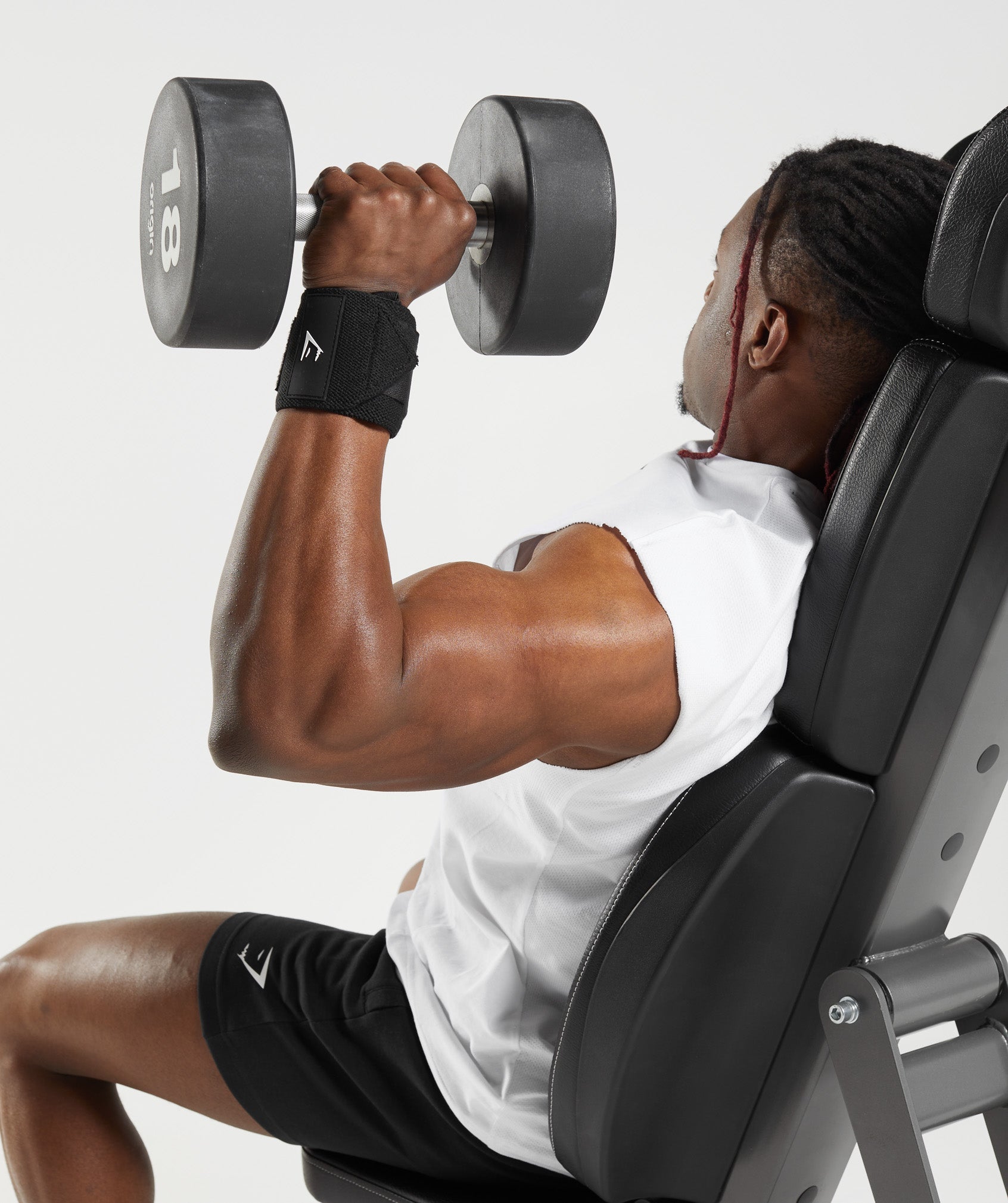 Gymshark Wrist Straps Black