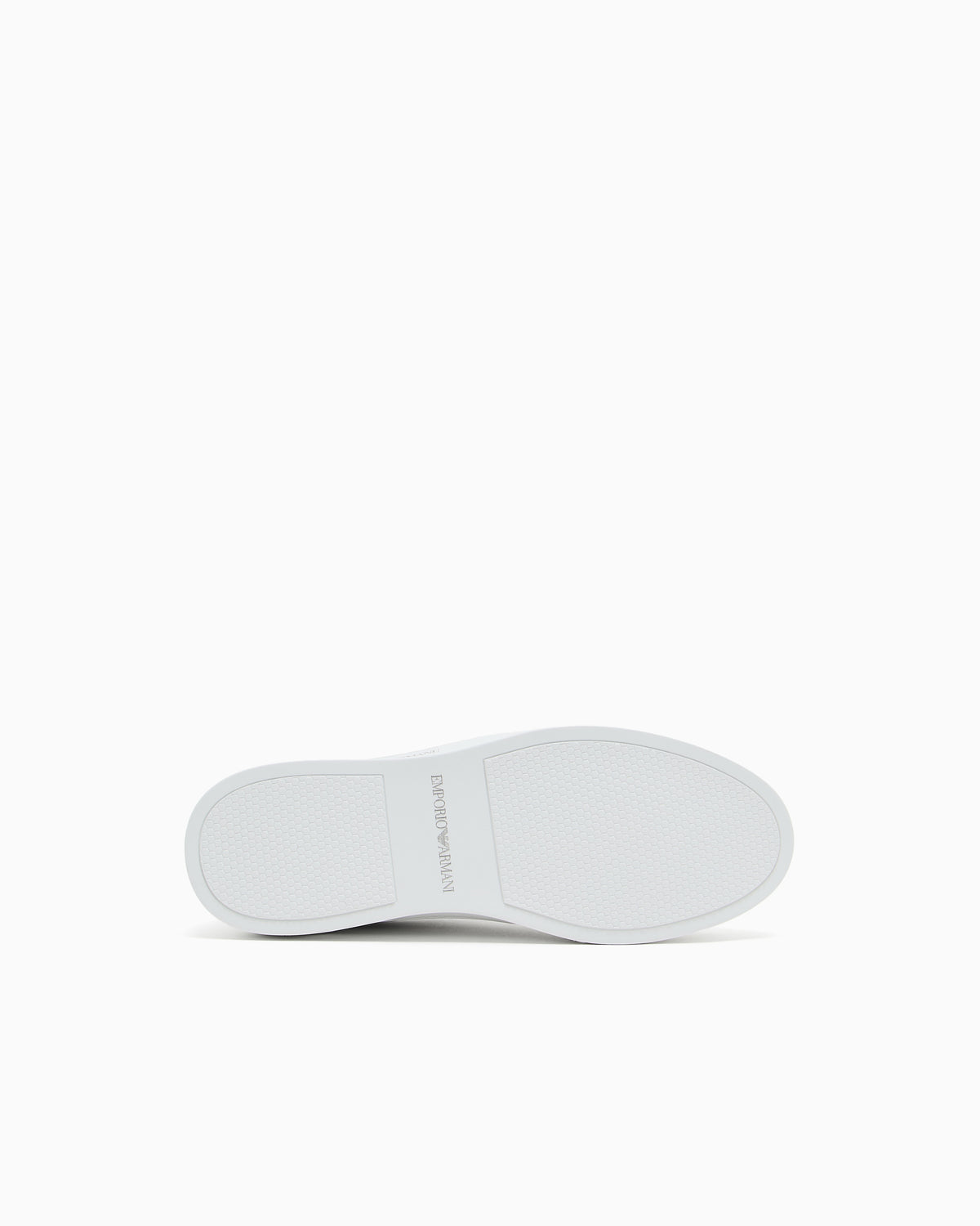 Emporio Armani Leather Sneakers With Logo White